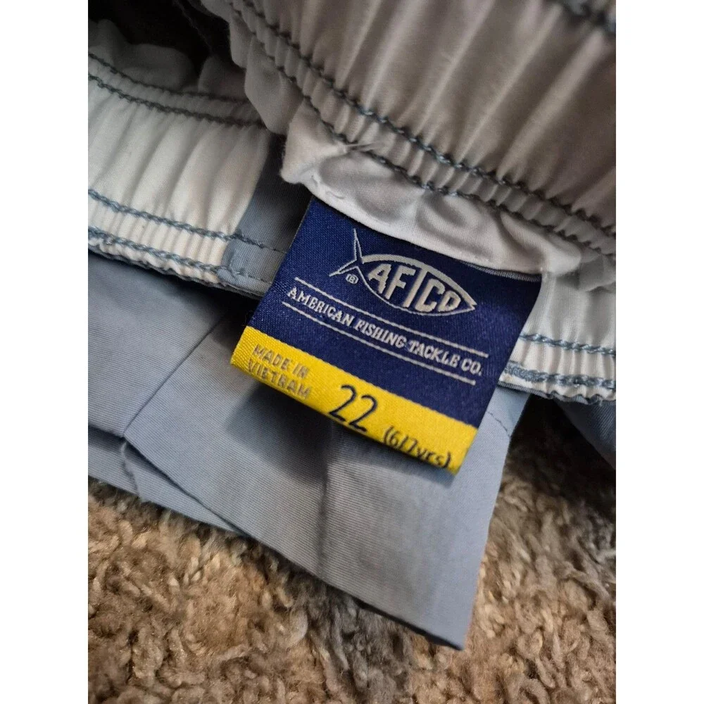 AFTCO Blue Casual Fishing Shorts size 6/7 years